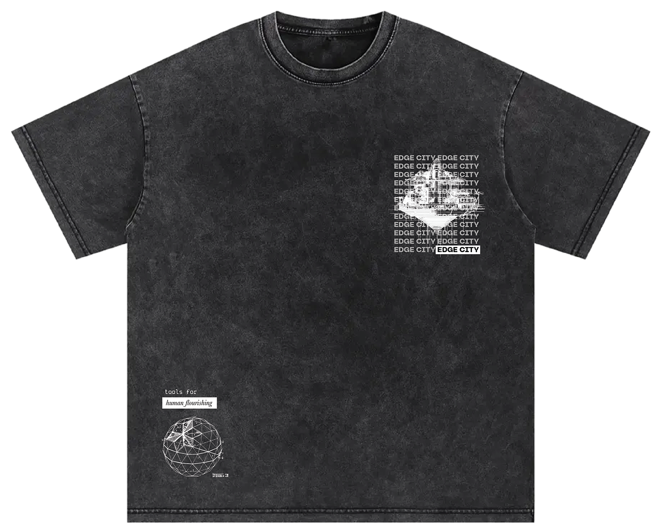 Black tee — front